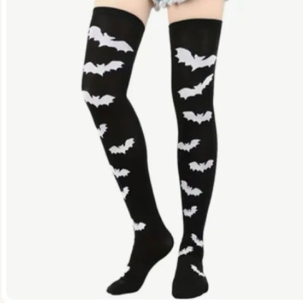 Bat knee high stockings